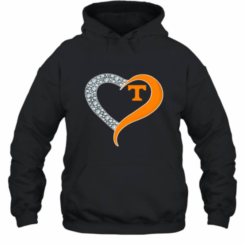 Diamond Tennessee Volunteers Heart shirt Hoodie