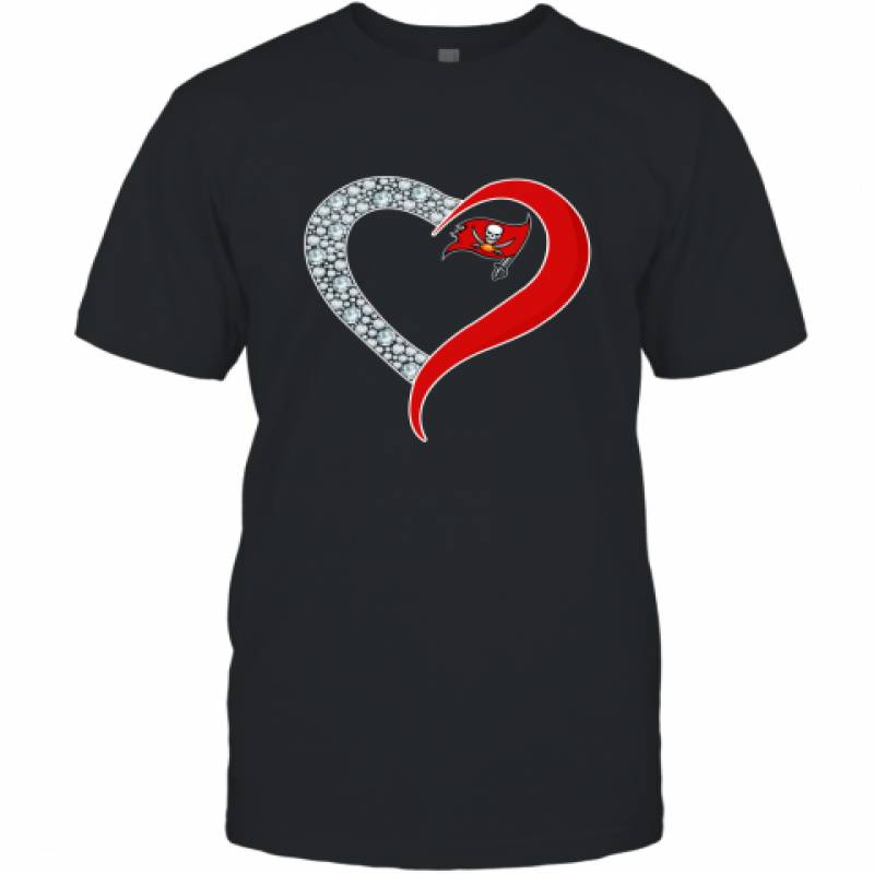 Diamond Tampa Bay Buccaneers Heart shirt T-Shirt