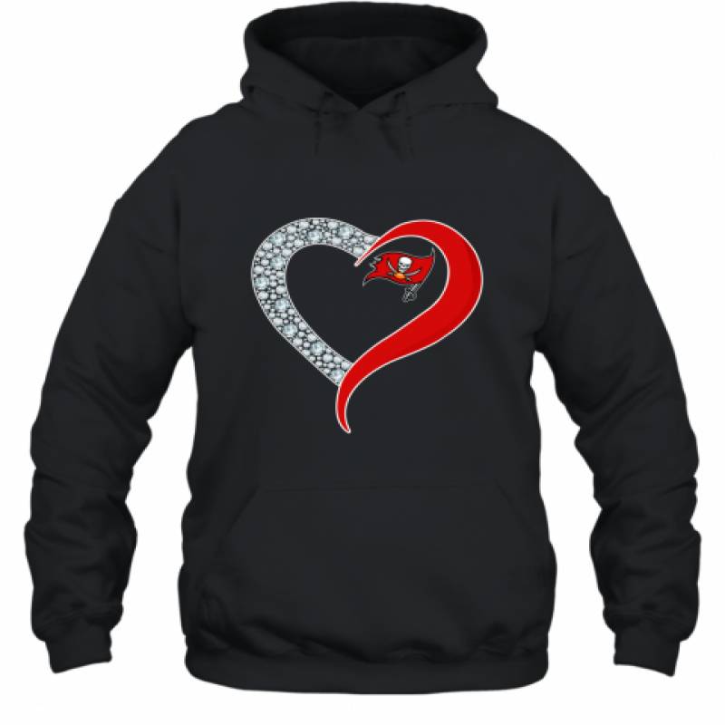 Diamond Tampa Bay Buccaneers Heart shirt Hoodie