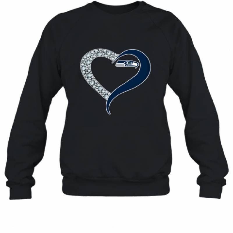 Diamond Seattle Seahawks Heart shirt Sweatshirt