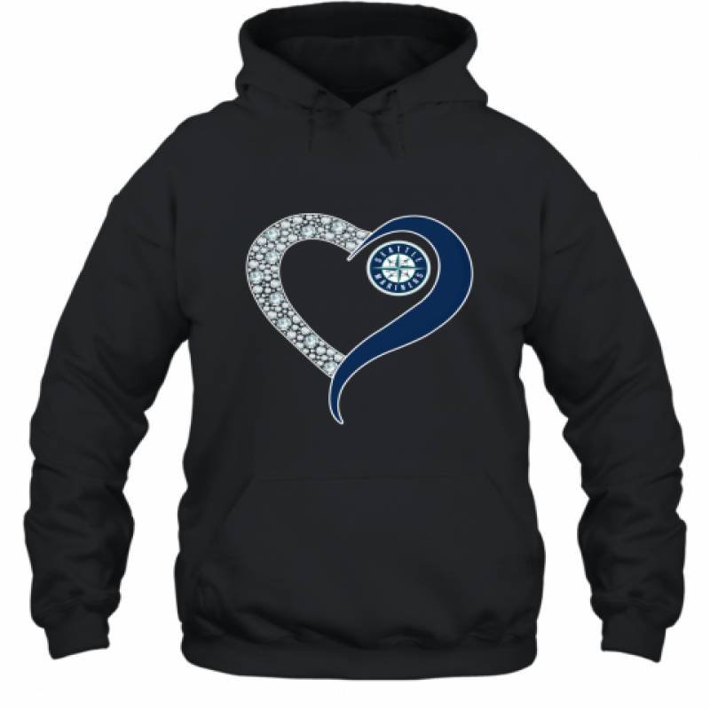 Diamond Seattle Mariners Heart shirt Hoodie