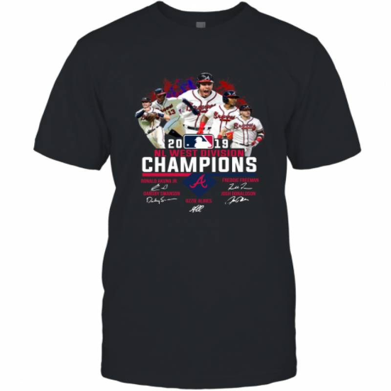 Atlanta Braves 2019 NL East division champions signature shirt T-Shirt