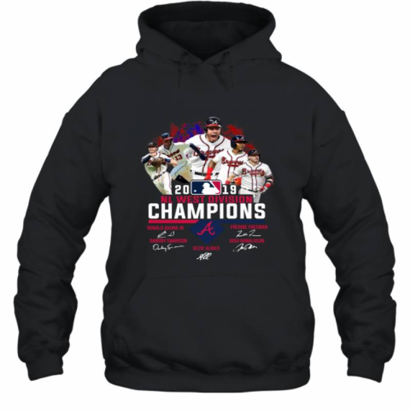 Atlanta Braves 2019 NL East division champions signature shirt Hoodie