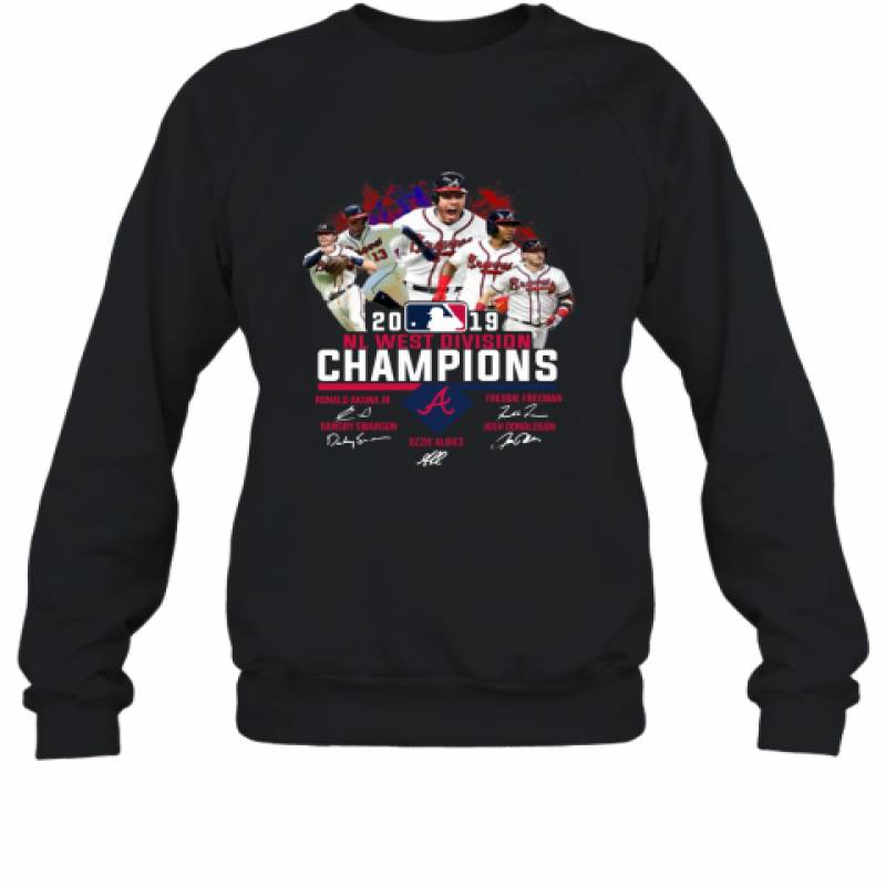 Atlanta Braves 2019 NL East division champions signature shirt Sweatshirt