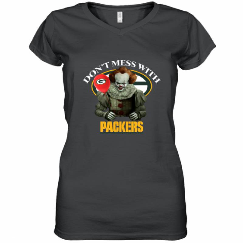 Don't Mess With Green Bay Packers Pennywise Shirt Women's V-Neck T-Shirt