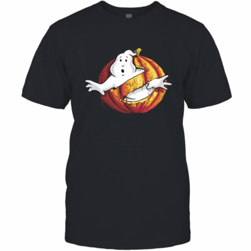 Ghostbusters Classic Logo Halloween Pumpkin shirt T-Shirt