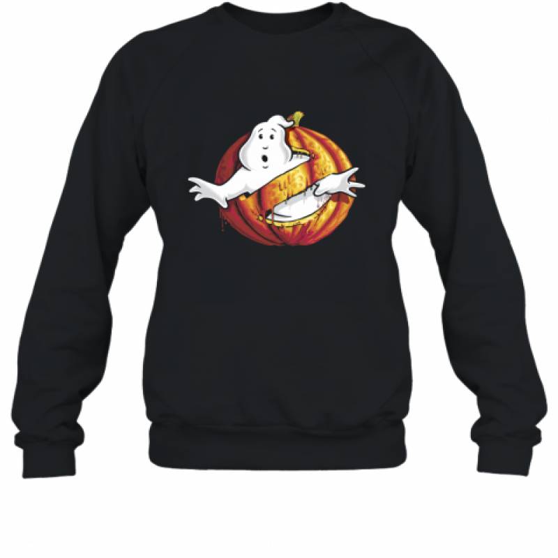 Ghostbusters Classic Logo Halloween Pumpkin shirt Sweatshirt