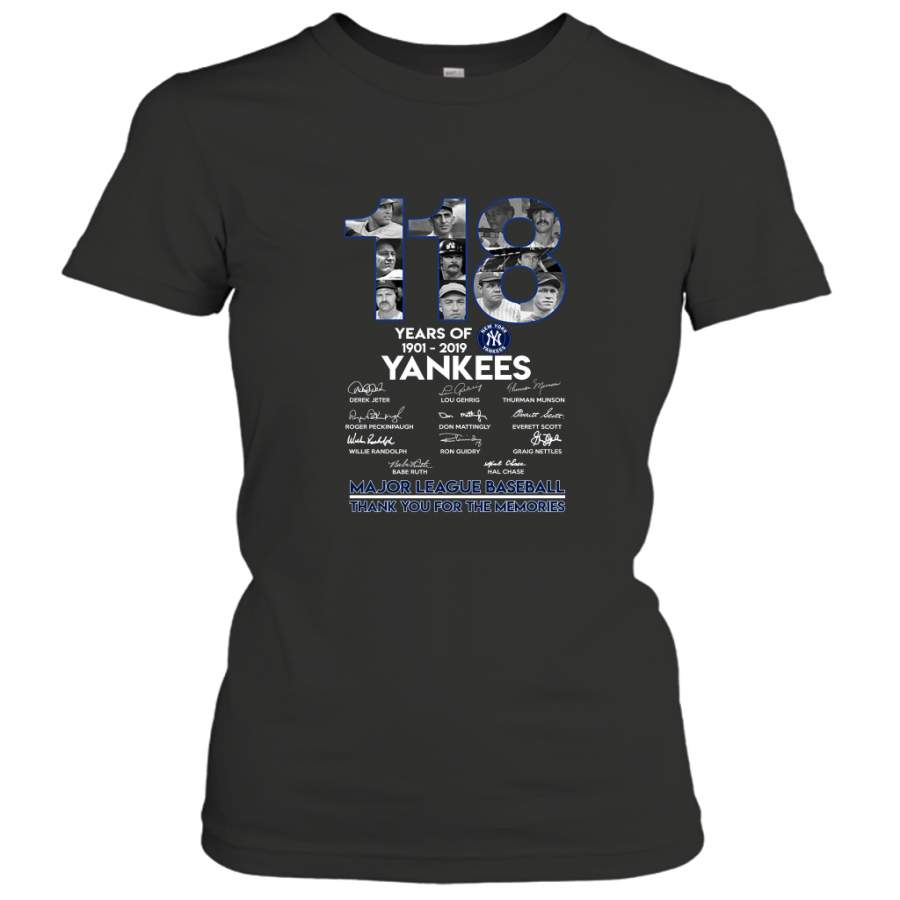 118 Years Of New York Yankees Thank You For The Memories Shirt Women’s T-Shirt