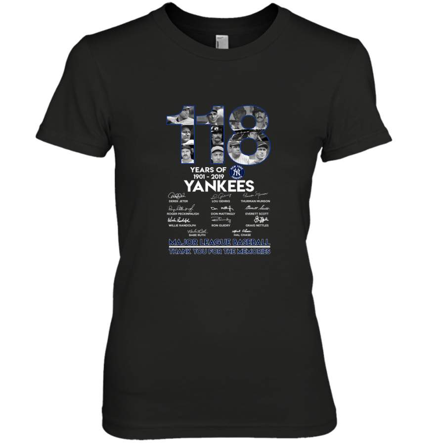 118 Years Of New York Yankees Thank You For The Memories Shirt Premium Women’s T-Shirt