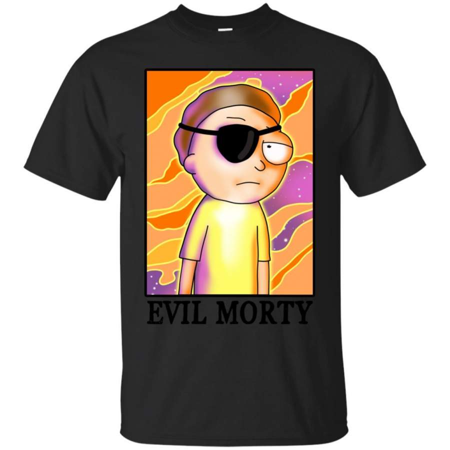 Rick and Morty Evil Morty Eyepatch Portrait Graphic T-Shirt