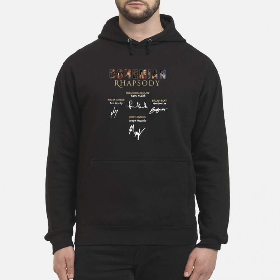 Bohemian Rhapsody Rami Malek Freddie Mercury signature Hoodie