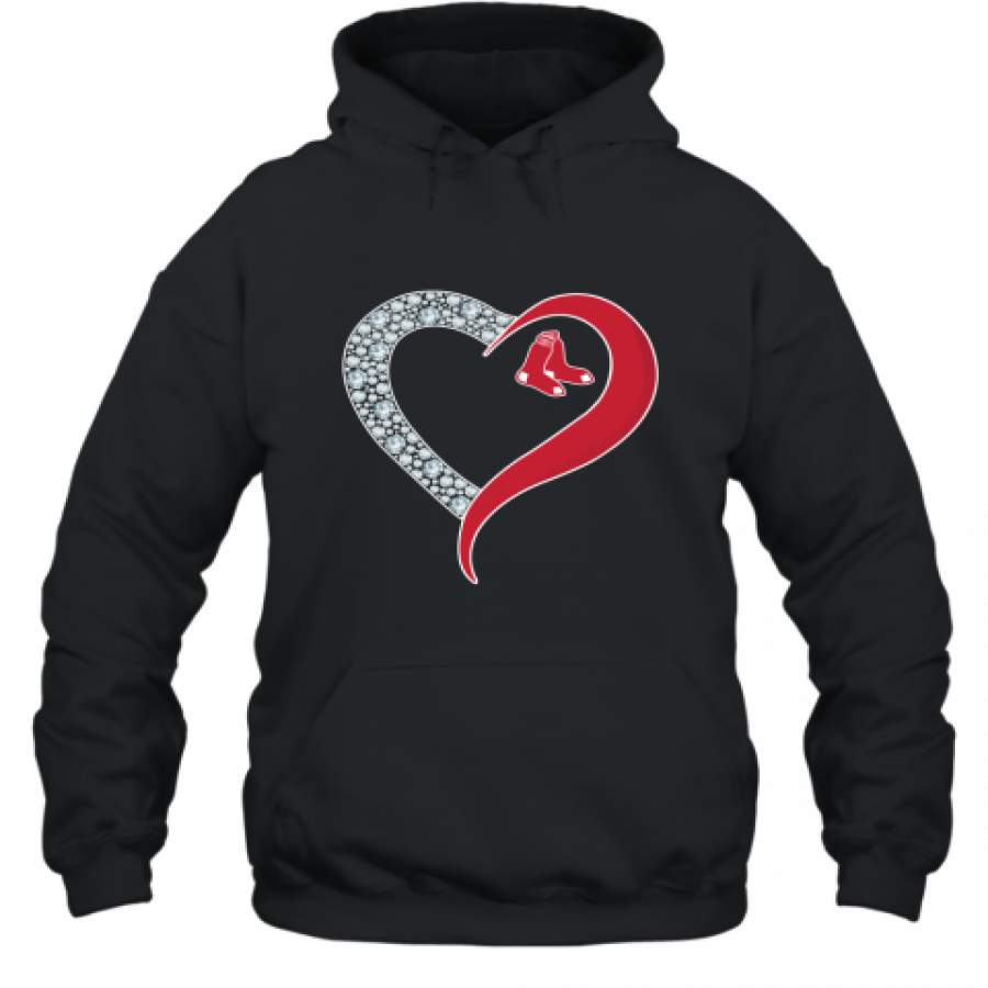 Diamond Boston Red Sox Heart shirt Hoodie