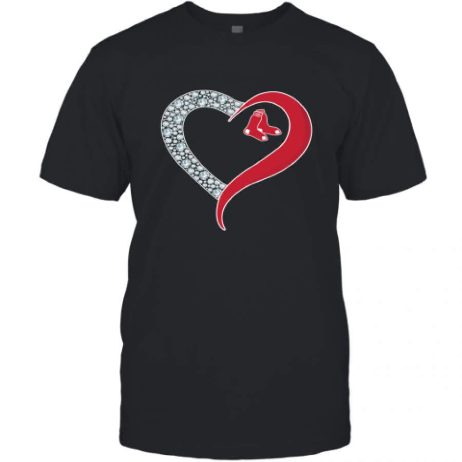 Diamond Boston Red Sox Heart shirt T-Shirt