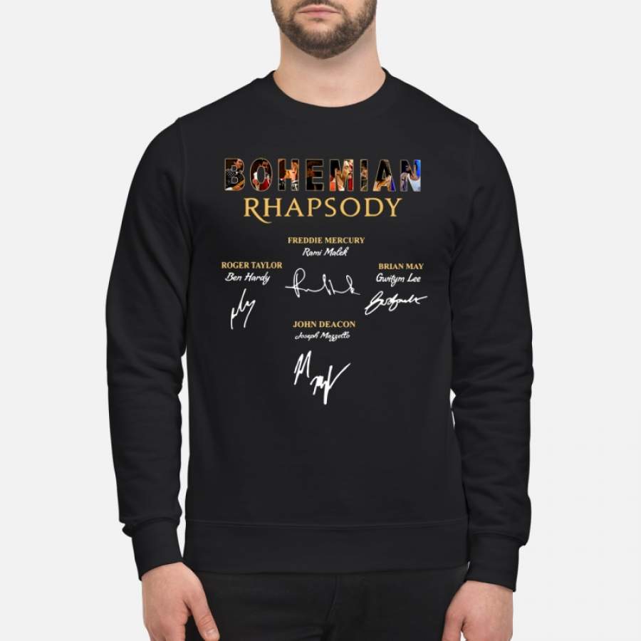 Bohemian Rhapsody Freddie Mercury Signatures Sweatshirt