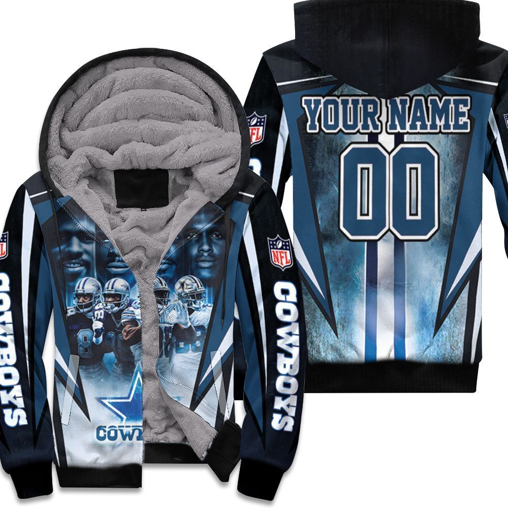 Dallas Cowboys 88 Drew Pearson Michael Irvin Dez Bryant Ceedee Lamb 3D Personalized Fleece Hoodie All-Over Print