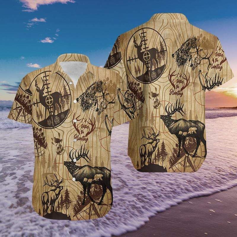 Check out this awesome Hawaiian Aloha Shirts Id Rather Be Hunting