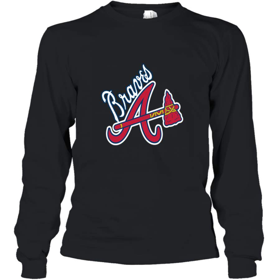 Braves Mascot Vintage Sports Name Tee Long Sleeve T-Shirt