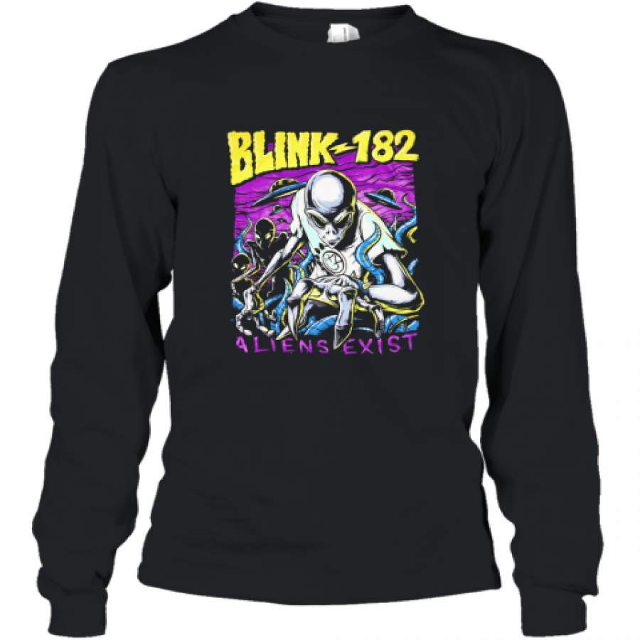 Blink 182 aliens exist shirt Long Sleeve T-Shirt