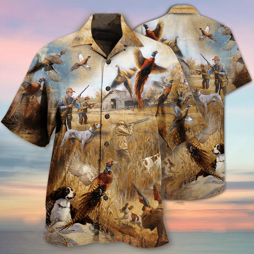 Get Here Pheasant Hunting Unisex Hawaiian Shirt