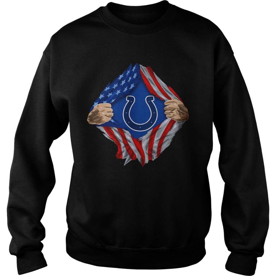 Indianapolis Colts torn American flag Sweatshirt