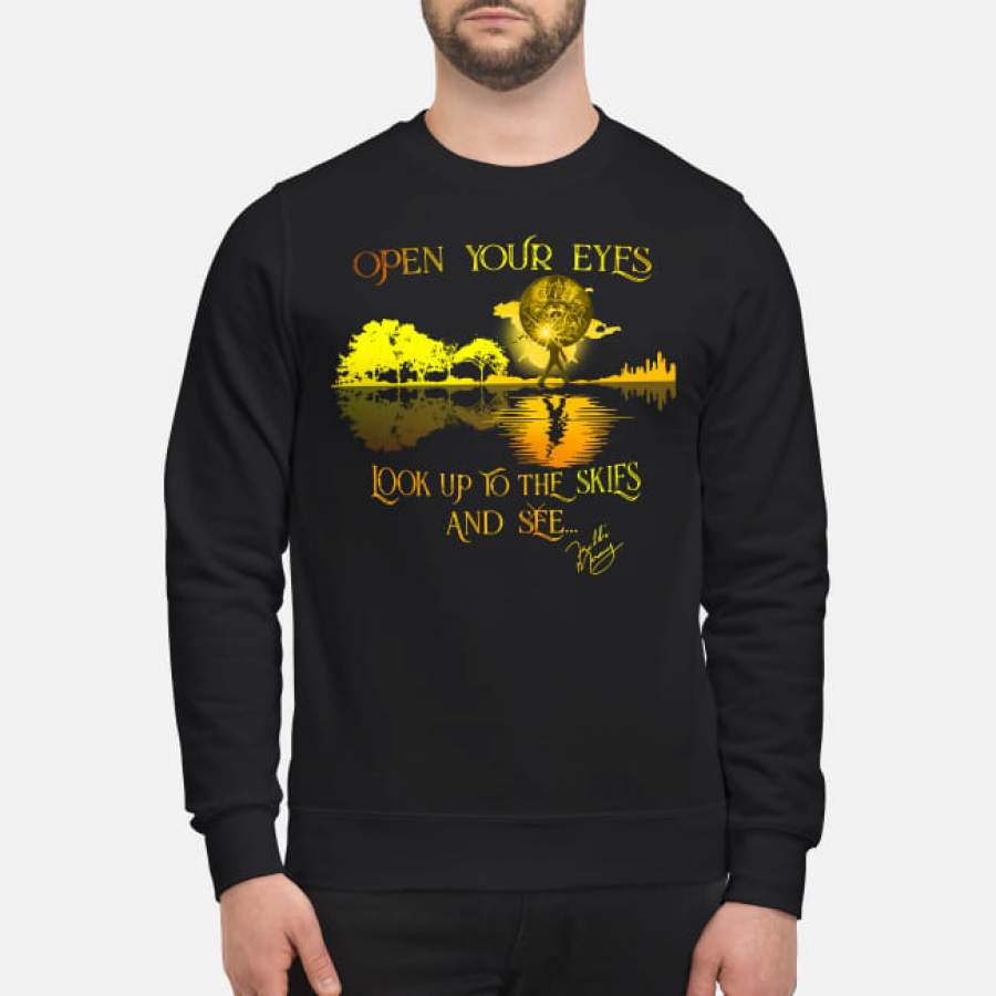 Freddie Mercury open your eyes look up to the skies and see sunset Sweatshirt