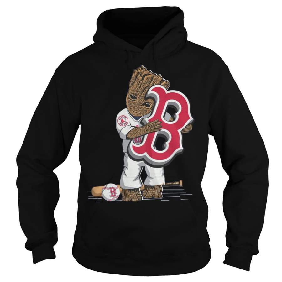 Groot hug Boston Red Sox Hoodie