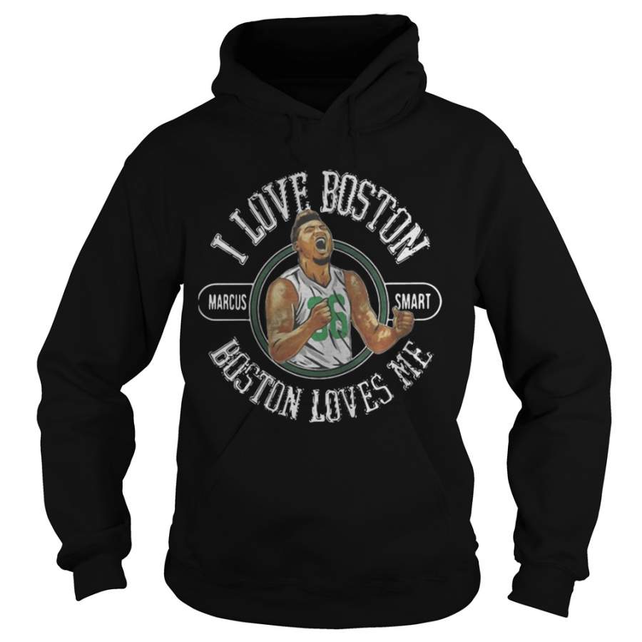 Jay King I Love Boston Boston Loves Me Hoodie