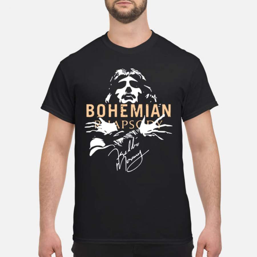 Freddie Mercury Bohemian Rhapsody signature shirt Men-T-Shirt