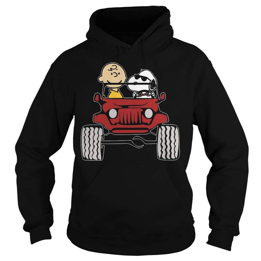 Jeep They are Snoopy and Charlie Brown Hoodie