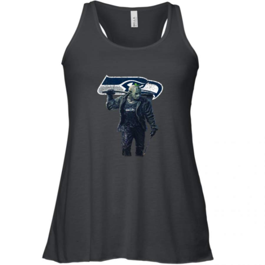 Jason Voorhees Seattle Seahawks shirt Racerback Tank