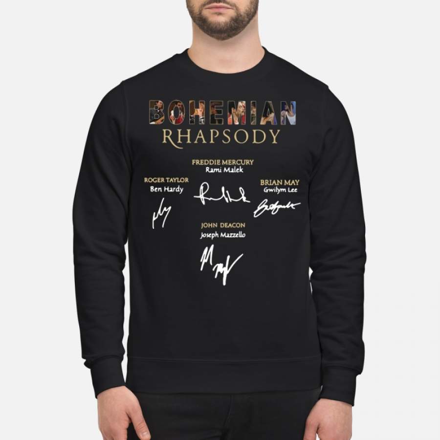 Bohemian Rhapsody Rami Malek Freddie Mercury signature Sweatshirt