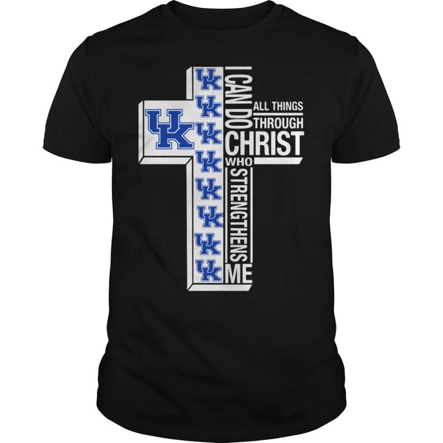 Kentucky Wildcats I can do all things through Christ who strengthens me – T-Shirt