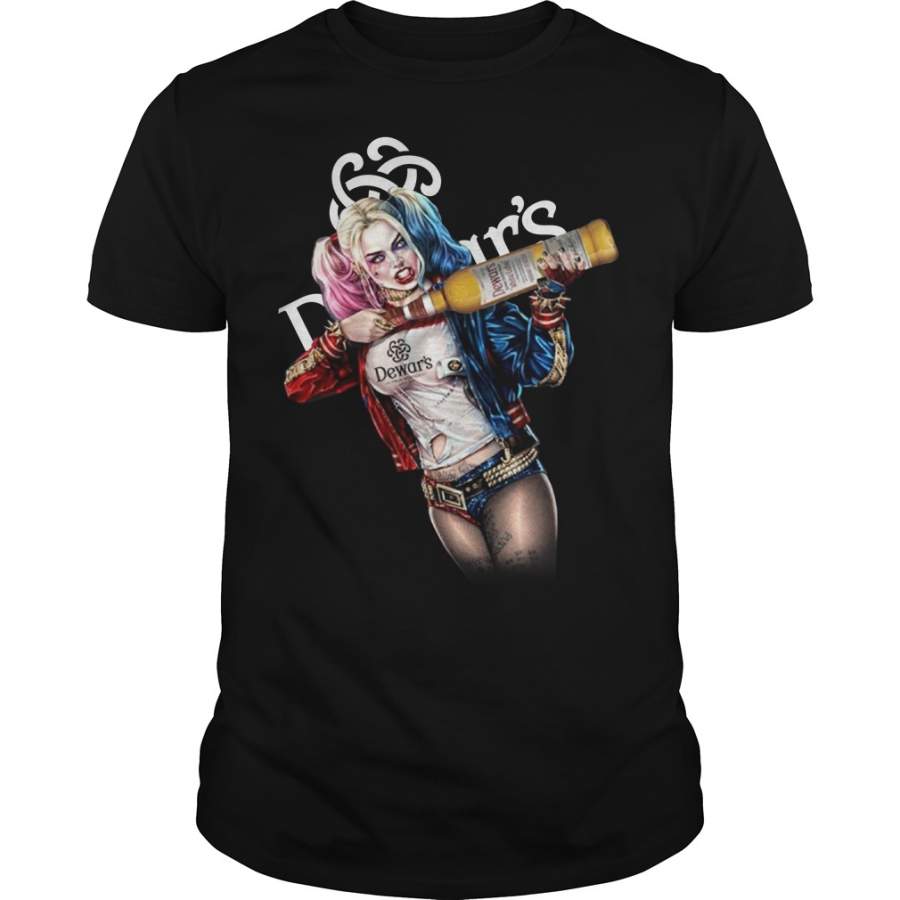 Harley Quinn Dewar’s White Label Scotch T-Shirt