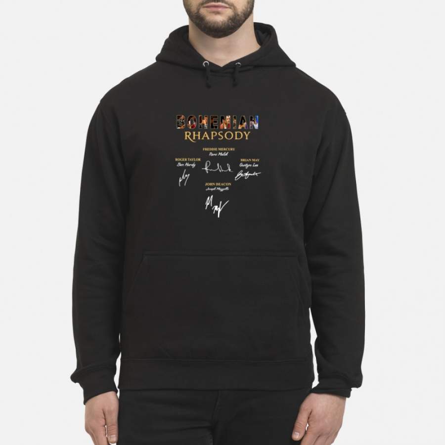 Bohemian Rhapsody Freddie Mercury Signatures Hoodie