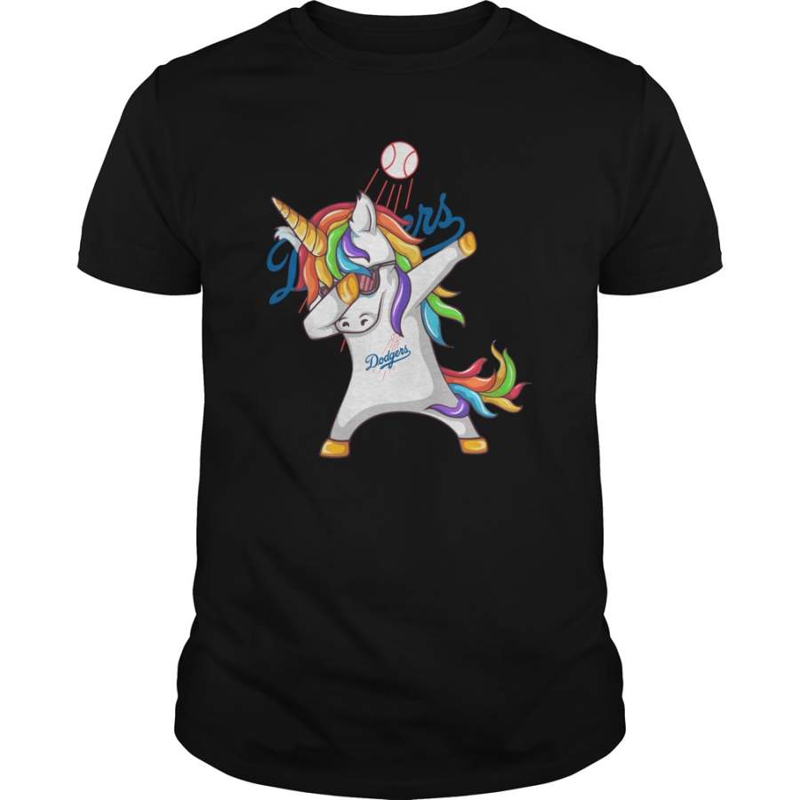 Los Angeles Dodgers Unicorn Dabbing T-Shirt