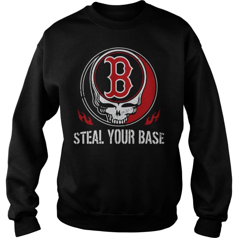 Boston Red Sox Skull Steal Your Base – Sweatshirt