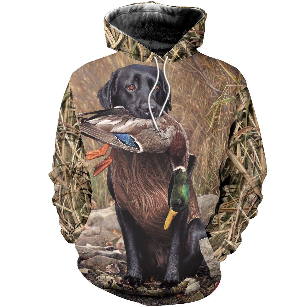 Dog Duck Hunting 3D Hoodie 07087