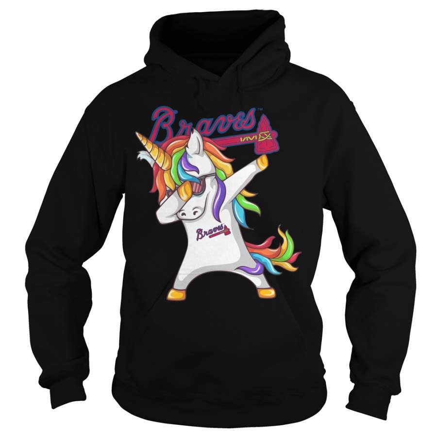 Atlanta Braves Unicorn Dabbing Hoodie