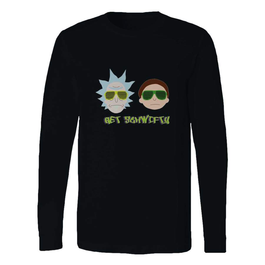 Rick And Morty Shirt Get Schwifty Long Sleeve T-Shirt