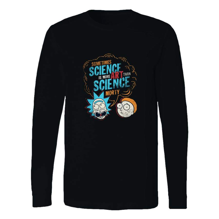 Rick And Morty Science Art Long Sleeve T-Shirt