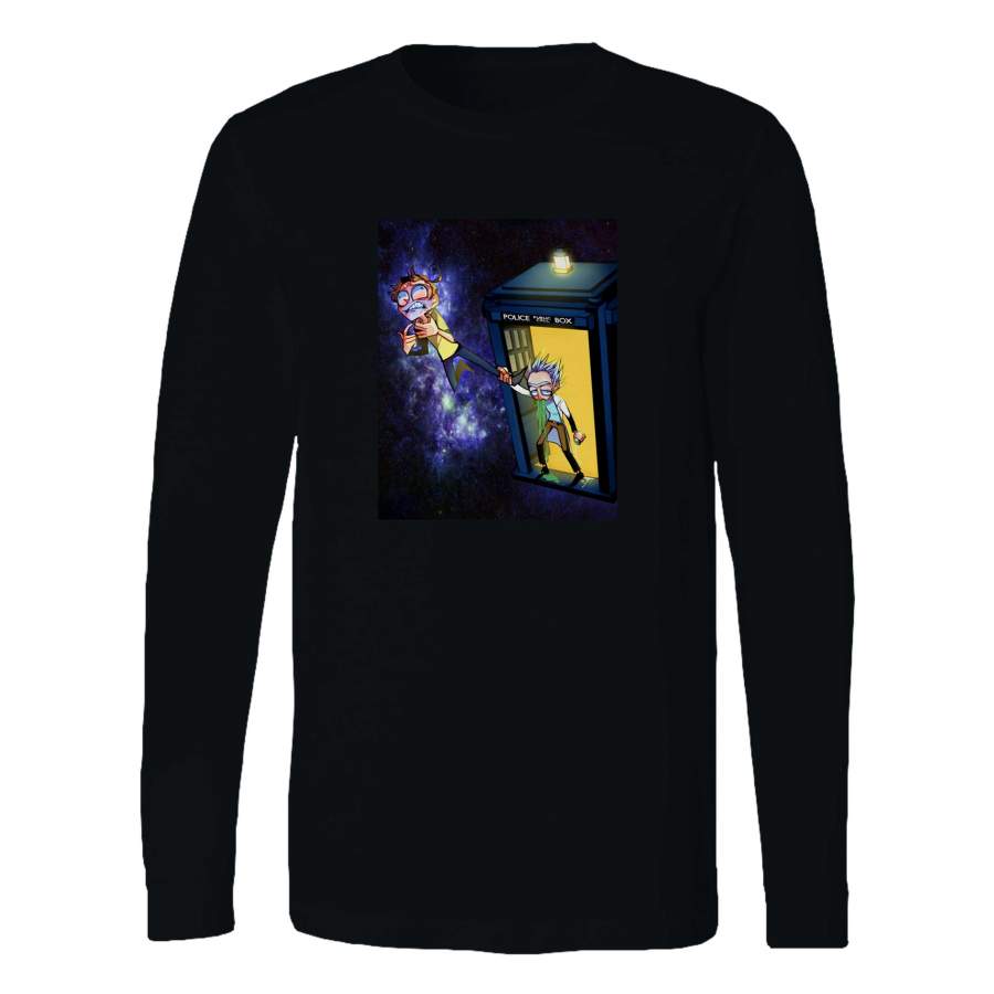 Rick And Morty And Doctor Who FLong Sleeve T-Shirt