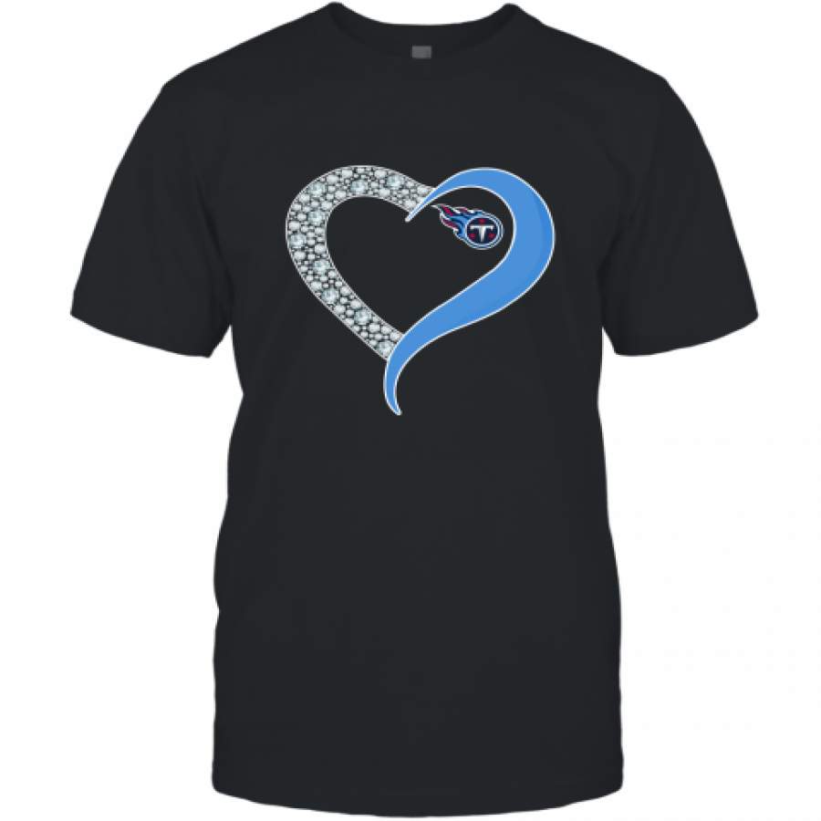 Diamond Tennessee Titans Heart shirt T-Shirt