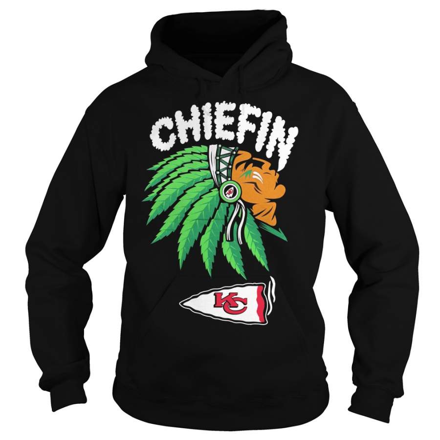 Kansas City Chiefs Chiefin weed smoking Indian Hoodie