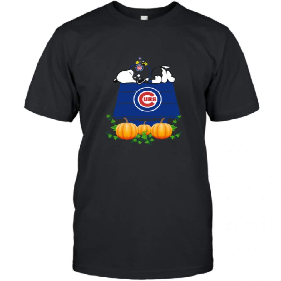 Chicago Cubs Snoopy Pumpkin House shirt T-Shirt