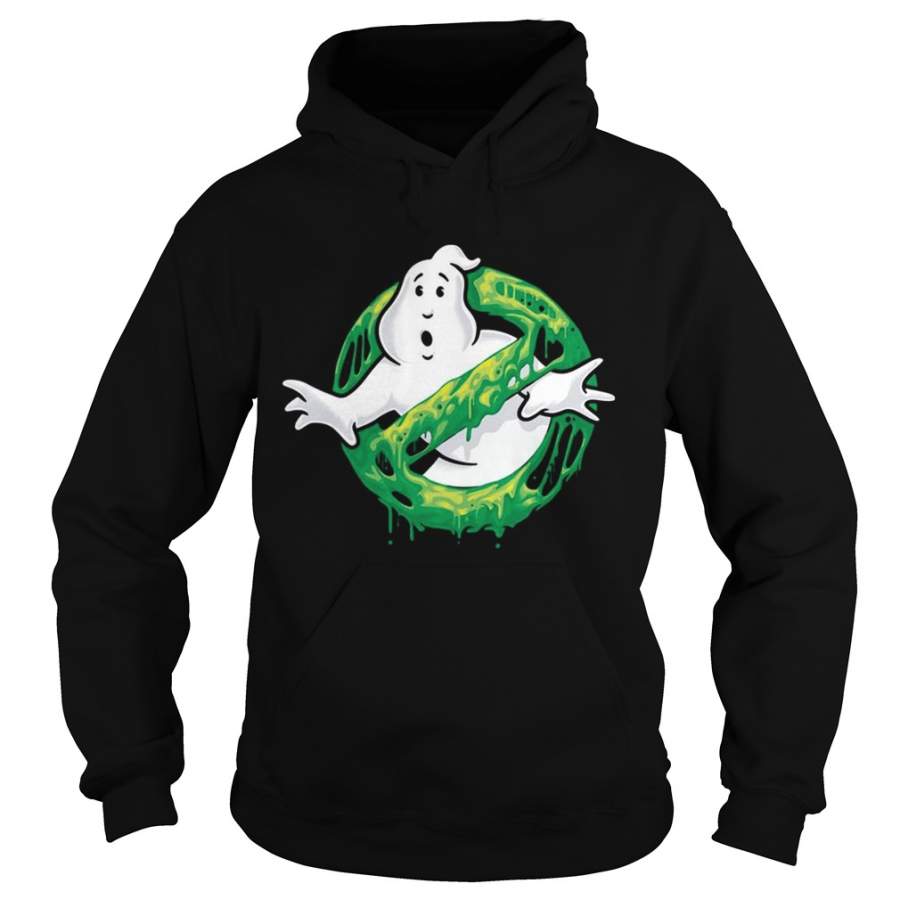 Ghostbusters Classic Slim Ghost Logo Graphic Funny Gift Hoodie