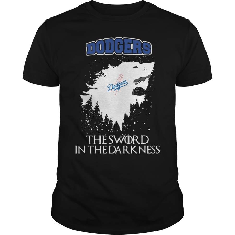 Los Angeles Dodgers the sword in the darkness Game of Thrones T-Shirt