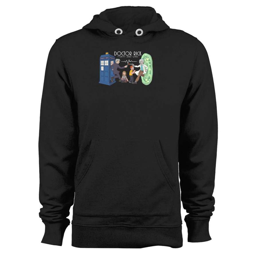 Rick And Morty Doctor Who Combo FUnisex Hoodie