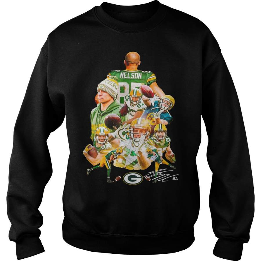 Jordy Nelson Green Bay Packers signature Sweatshirt