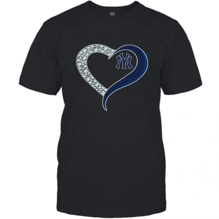 Diamond New York Yankees Heart shirt T-Shirt