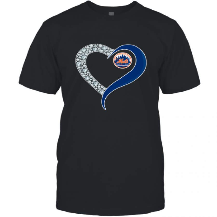 Diamond New York Mets Heart shirt T-Shirt